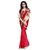 Bhuwal Fashion Red Crepe Saree