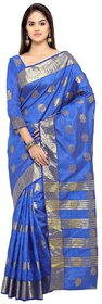 Bhuwal fashion Blue Banarasi Silk Saree
