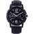 Axton Unisex Round Dial Black Resin Strap Quartz Watch