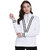 Texco White Zippered Sweatshirt for Women