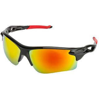 Fair-X Unisex Red UV Protection Sports Sunglasses