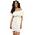 Texco women's off white off shoulder  party dress