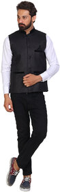 Akaas Men's Black Casual Jackets