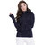 Texco Navy Zippered Sweatshirt for Women