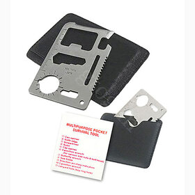 Kudos 11in1 Pocket Knife Multi Tool Credit Card Emergency Survival Pocket Knife