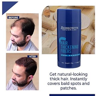 Berkowits Hair Thickening Fibers - Black - Hair Building Fiber