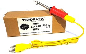 8Watt, 220V AC (Pointed Microtip) - TECHDELIVERS BRAND - Soldering Iron - Good Quality