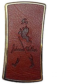 Johnnie Walker Leather Finish Look Premium Quality Stylish Refillable Slide Cigarette Lighter -PIA INTERNATIONAL
