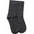 Bonjour Odour free plain Socks in 10 colors for Men with Bonjour logo -Anthra