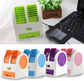 USB Mini Fan Cooling Portable Desktop Dual Bladeless Small Air Conditioner Water Mini Air Cooler and Air Conditioner