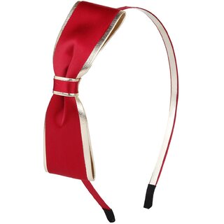 Fayon Designer Modern Red Bow Hair Band