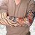 Wearable Arm Tattoo Skin Cover Sleeves For Style / Biking Sun Protection 1 Pair CODEzH-4630