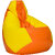 Comfy Bean Bag YELLOW ORANGE L SIZE Without Fillers - Cover Only