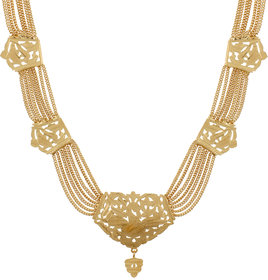 GoldNera GoldPlated Southindian Style Lightweight Necklace