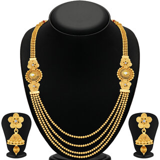 Sukkhi Alloy Gold Plated Wedding Necklace Set For Women