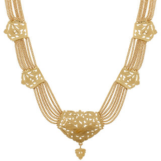 GoldNera GoldPlated Southindian Style Lightweight Necklace