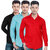 Spain Stylees Men's Multicolor Regular Fit Casual Shirt (Pack Of 3)