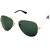 Imported Mens Green Uv Protected Full Rim Aviator Sunglasses