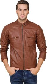 Demind pu leather jacket