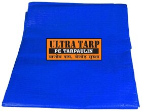 UltraTarp PE Tarpaulin (12 ft x 09 ft) - 120 GSM Blue 100 Pure Virgin UV Treated