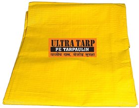 UltraTarp PE Tarpaulin (06 ft x 09 ft) - 150 GSM Yellow 100 Pure Virgin UV Treated