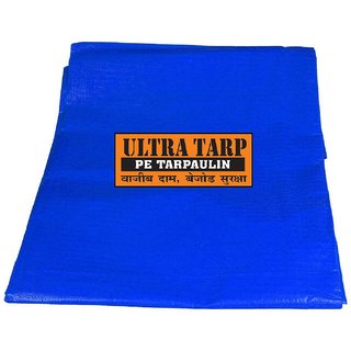 UltraTarp PE Tarpaulin (12 ft x 09 ft) - 120 GSM Blue 100 Pure Virgin UV Treated