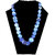 Onyx Marble Antique Blue Stone Necklace For Girls