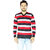 DEPLO Red-Black V Neck Men's Sweater