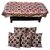 Manvi Creations Checkered Design 4 seater Table Cover with 5 Cushion Cover