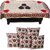 Manvi Creations floral design 4 Seater Table Cover With 5 Cushion Covers