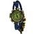 Japan Round Analog Blue, Green, Red  Leather  Women Watch