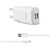 Ambrane AWC-22 2.1A Dual Port Fast Charger with Charge  Sync USB Cable