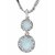 Apriati Rhodium Plated Silver Pendant With Chain Only for Women's