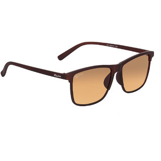 Redex Unisex Brown Rectangle Sunglasses ( 1310 )