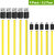 Gizga Essentials (Pack of 5) Tangle Free 1M Micro USB Fast Charging-2.4Amp Charge  Sync Data Cable(Yellow)