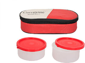 Philco 2 in 1 Red Lunchbox-2 Plastic Container