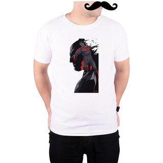                       Mooch Wale Knight Super Shadow  White Quick-Dri T-shirt For Men                                              