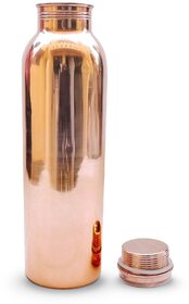 Handmade Leak Proof Copper Bottle-1000Ml,  Joint Free For Health Benefits