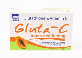 Gluta C Intensive Whitening With Papaya Exfoliants Face And Body Soap 135g (Pack Of 1)