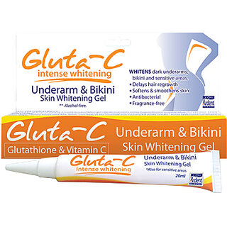 Gluta C Intensive Whitening Underarm and Skin Whitening Gel 20ml (Pack Of 1)