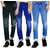 Spain Stylees Men's Pack of 3  Slim Fit Multicolor Jeans