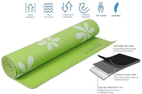 Strauss Yoga Mat, 6MM (Floral Green)