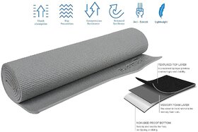 Strauss Yoga Mat, 6 MM (Grey)