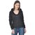 Raabta Fashion Black Sweatshirt for Women