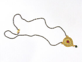 Tilak Shape Stone Mangalsutra