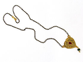 Heart Shape Stone Mangalsutra