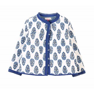 Girls Printed Reversible Quilted Jacket