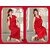 370 Red Sleep Wear 2pc Nighty  Robe Hot Night Set Women's Daily Fun New Bedroom