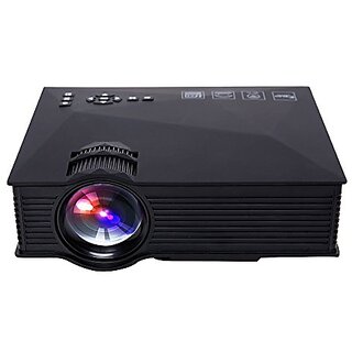 DeepLee Wireless WIFI Mini Portable LED LCD Video Projector Home Cinema Theater 800x480 1200 lumen support PC XBOX PS3 PS4 DVD TV BOX with VGA USB SD AV HDMI Miracast Airplay DLNA Pocket Projector