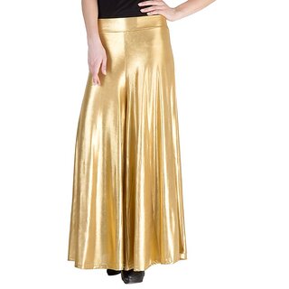 Gold Shimmer Palazzo Trousers